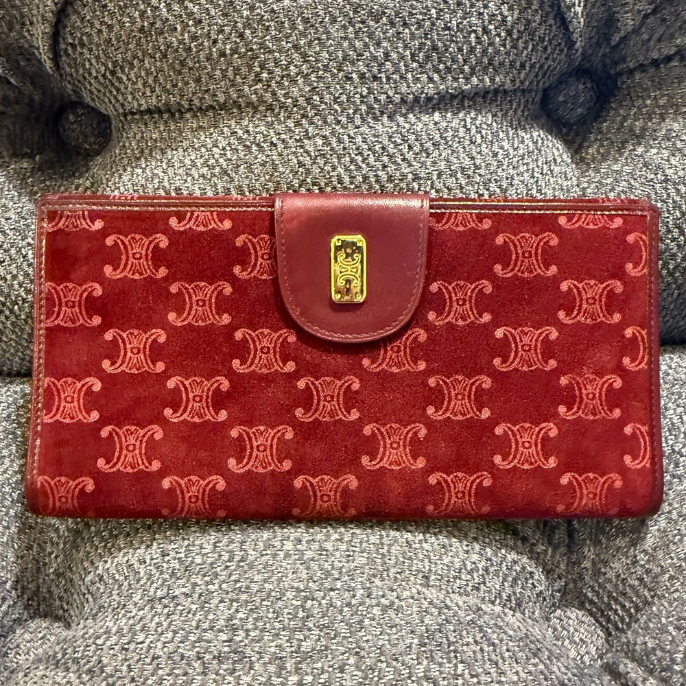 SOLD Beautiful Celine Velvet Clutch/Wallet